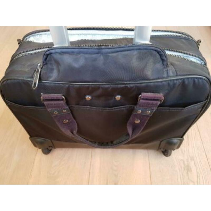 Kipling laptoptas/trolley met 2 wieltjes