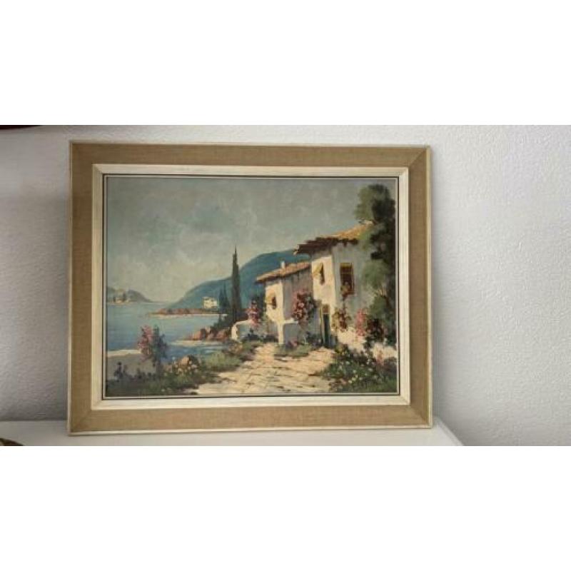 FRATELLI Enzo antiek olieverf schilderij 49,5 bij 39,5
