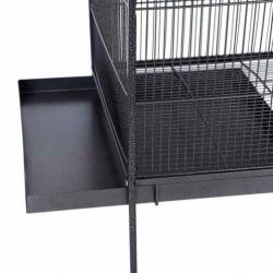 Vogelkooi staal | Zwart | 146 x 54 x 54 cm
