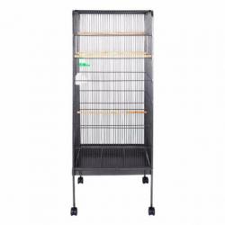 Vogelkooi staal | Zwart | 146 x 54 x 54 cm