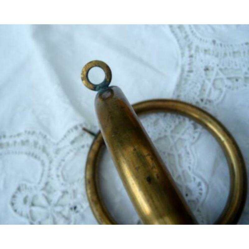 23 Antieke grote koperen ringen Gordijn ringen