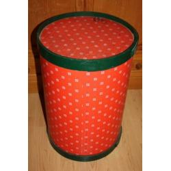 Te koop grote vintage houten ton, vat met deksel