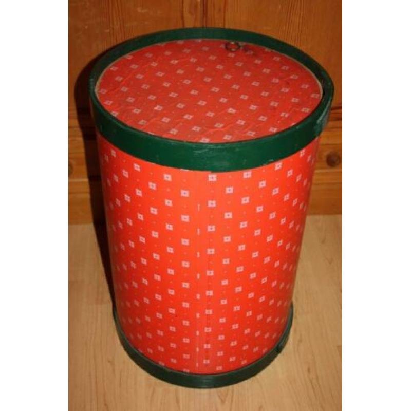 Te koop grote vintage houten ton, vat met deksel