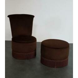 Vintage boudoir stoeltje