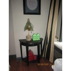 Zwarte Houten Sidetable/Wandtafel