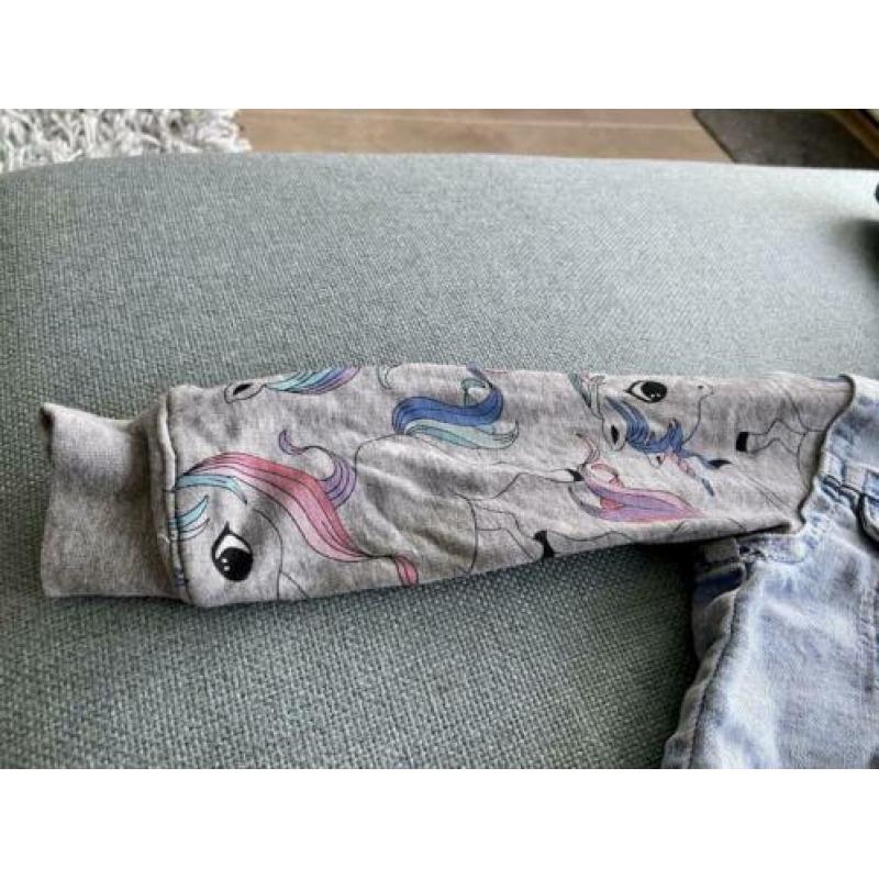 Spijkerjas meisje, spijkerjas unicorn, kleding meisje
