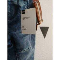 Nieuw met kaartje! Hema spijkerbroek jeans denim met bretels