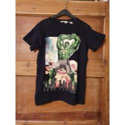 Leuk zwart kindershirt met de Hulk van Marvel H&M maat