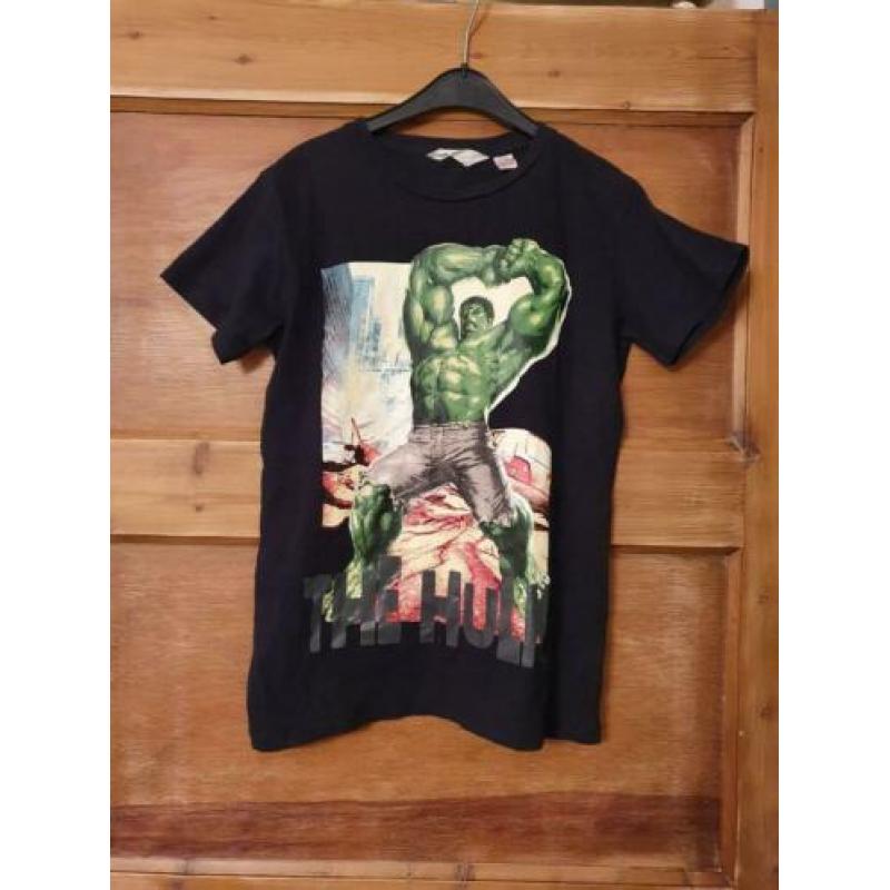 Leuk zwart kindershirt met de Hulk van Marvel H&M maat