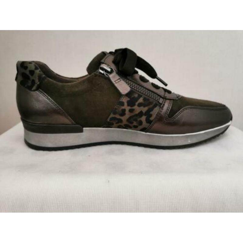 GABOR donkergroene leren sneakers maat 38,5