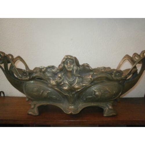 jardiniere, brons, frans, grote jardiniere, bloempot