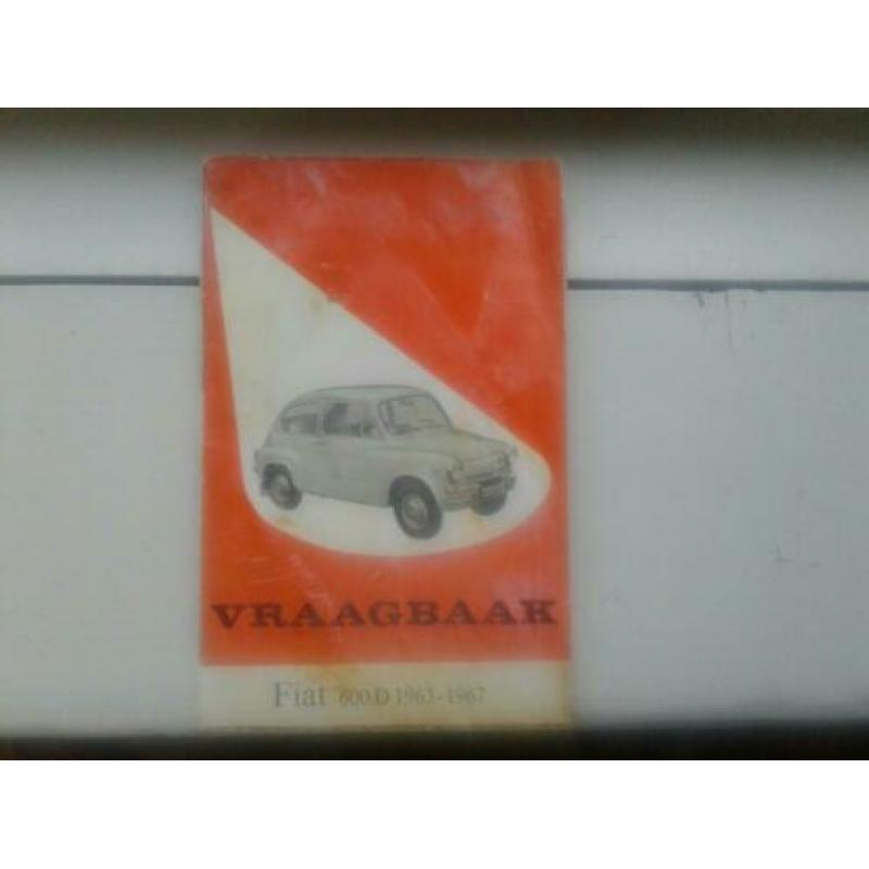 Vraagbaak Fiat 600D 1963-1967.