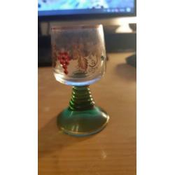 Roemer wijnglazen met strass druiven