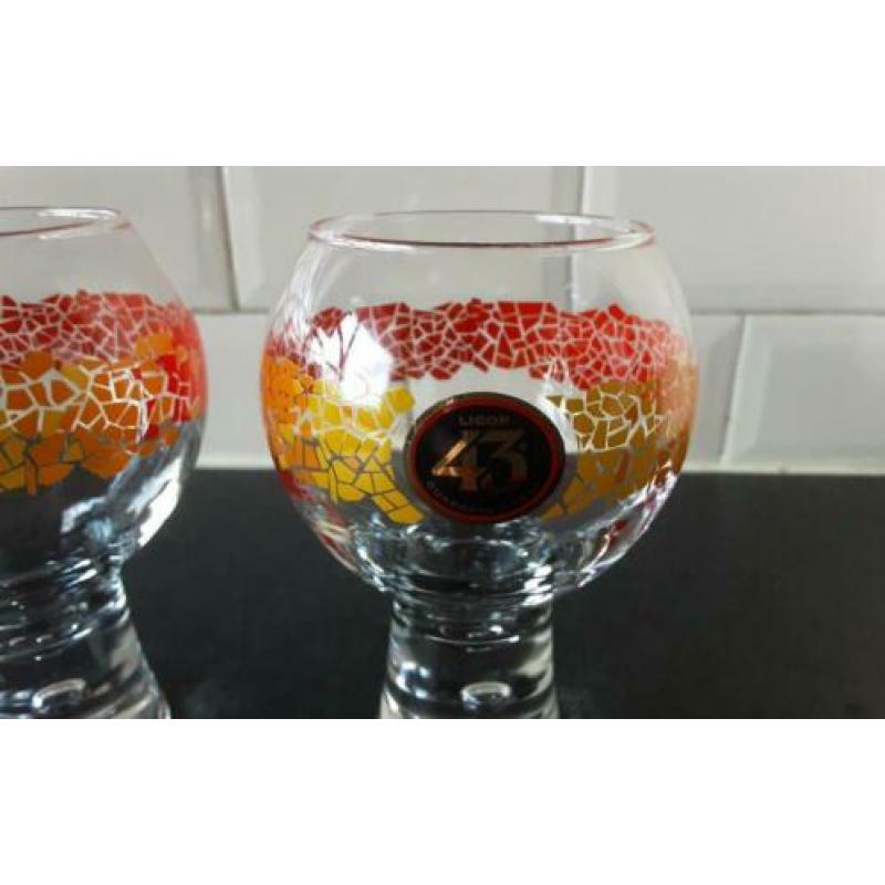 Licor 43 cuarenta y tres speciale glazen 2 stuks
