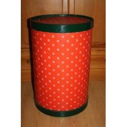 Te koop grote vintage houten ton, vat met deksel