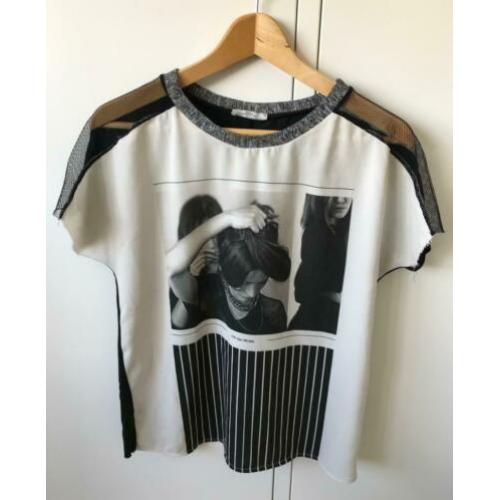 Top met print - ZARA maat S/M