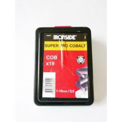 Set 19 HSS kobalt boren metaaalboren voor rvs gietijzer