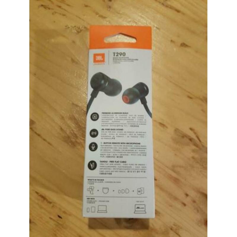 JBL T290 Earbuds Oordopjes Headphones Nieuw T 290