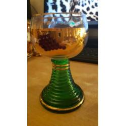 Roemer wijnglazen met strass druiven