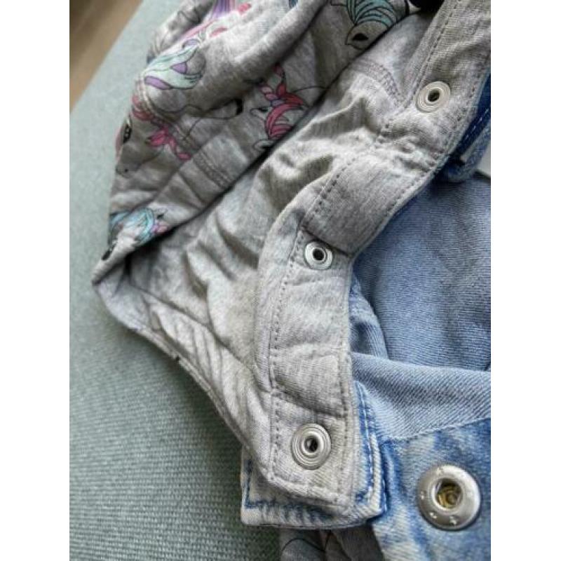Spijkerjas meisje, spijkerjas unicorn, kleding meisje