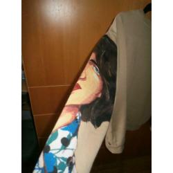 Leuk Zara sweatshirt mt M Art's Collection in goede staat