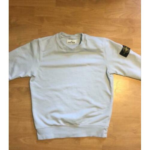 Babyblauwe Stone Island sweater, maat S