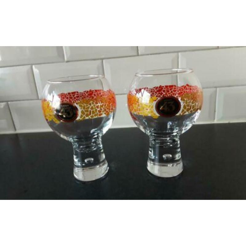 Licor 43 cuarenta y tres speciale glazen 2 stuks
