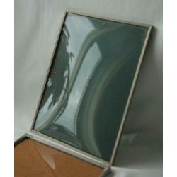 Oud Fotolijstjes 2x met bol glas
