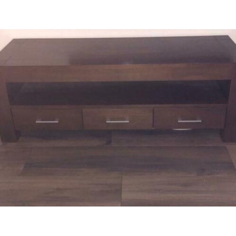 Salontafel + tv-kast van kersenhout