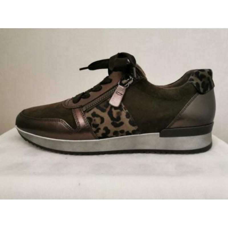 GABOR donkergroene leren sneakers maat 38,5