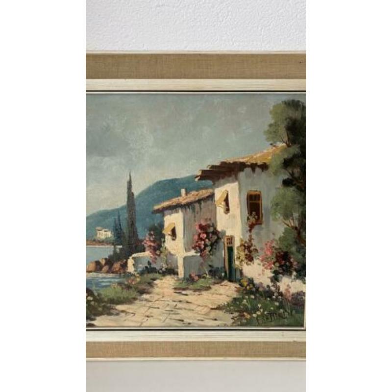 FRATELLI Enzo antiek olieverf schilderij 49,5 bij 39,5