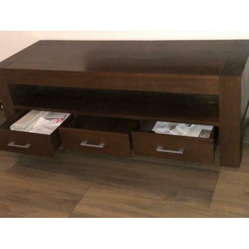 Salontafel + tv-kast van kersenhout