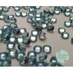 Mooie decoratie diamanten turquoise, 100st | Stokhout 66