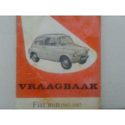 Vraagbaak Fiat 600D 1963-1967.