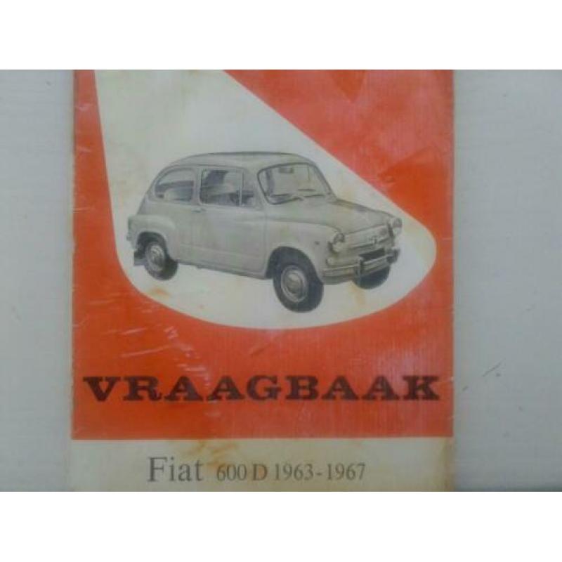 Vraagbaak Fiat 600D 1963-1967.