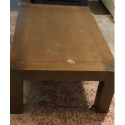 Salontafel + tv-kast van kersenhout