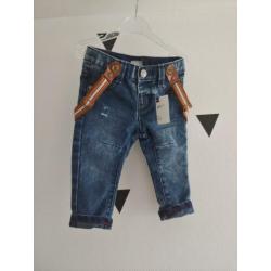 Nieuw met kaartje! Hema spijkerbroek jeans denim met bretels