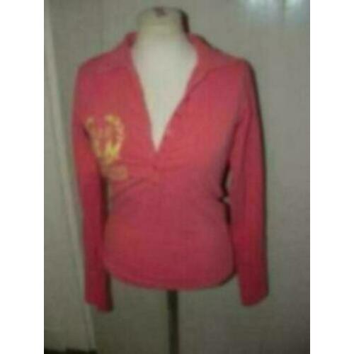 Franklin Marshall top shirt lange mouw polo maat S