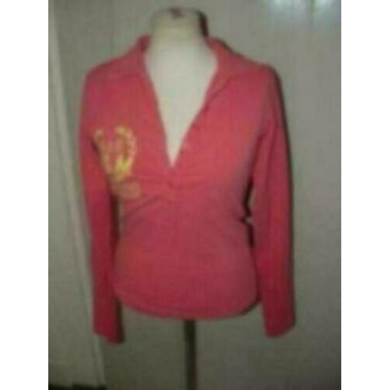 Franklin Marshall top shirt lange mouw polo maat S