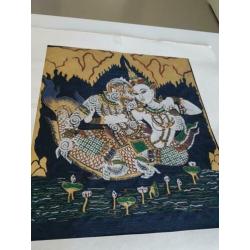 Afbeelding, batik, indonesië, in passe partout