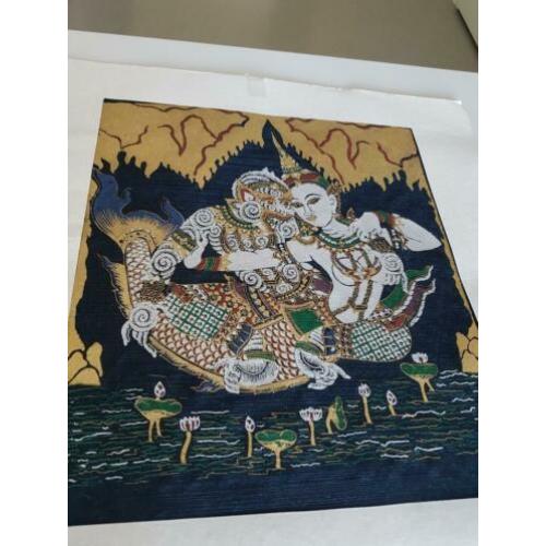 Afbeelding, batik, indonesië, in passe partout