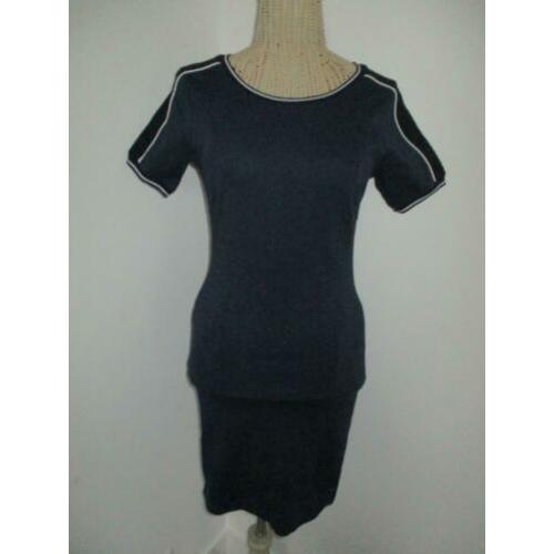 Donker blauwe jurk van TOMMY HILFIGER DENIM maat 34 / XS