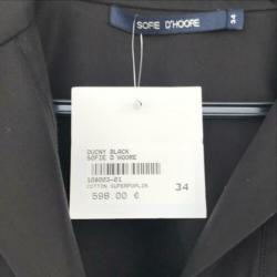 Nieuwe zwarte jurk Sofie D’Hoore met aparte kraag 36/38