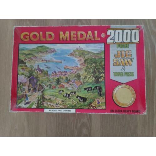 Oude Tower Press legpuzzel Gold Medal Across the Downs