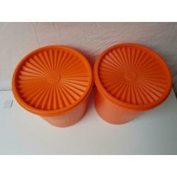 055) Bus met sterdeksel; 19 cm hoog; en meer Tupperware