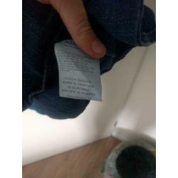 Mooie donker blauwe Vanilia denim jurk maat 44 .