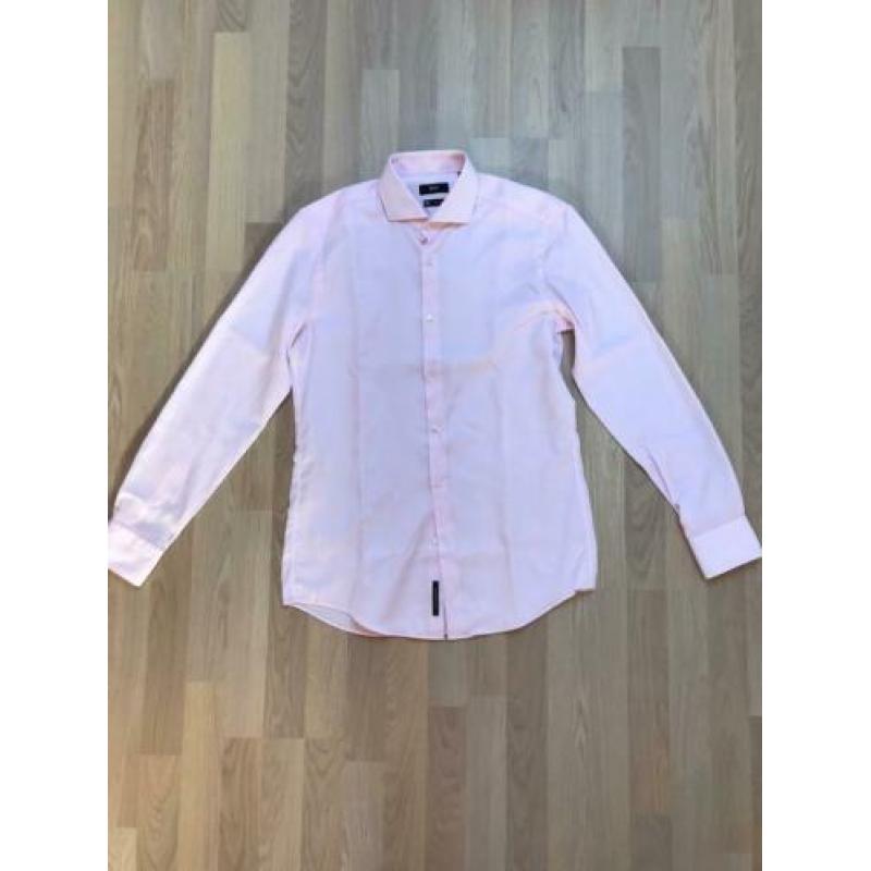 Hugo Boss slim fit business shirt maat 40 Echt Z.G.A.N.