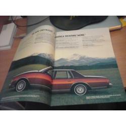 USA Folder CHEVROLET Caprice Classic and Impala modellen 78