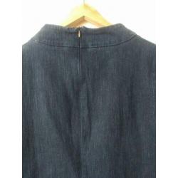 Mooie donker blauwe Vanilia denim jurk maat 44 .