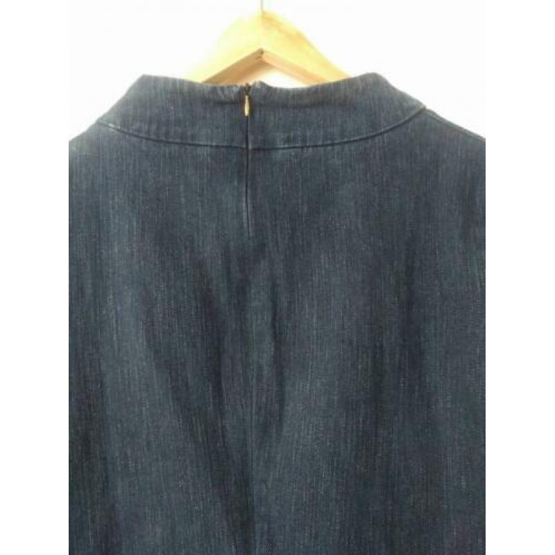 Mooie donker blauwe Vanilia denim jurk maat 44 .